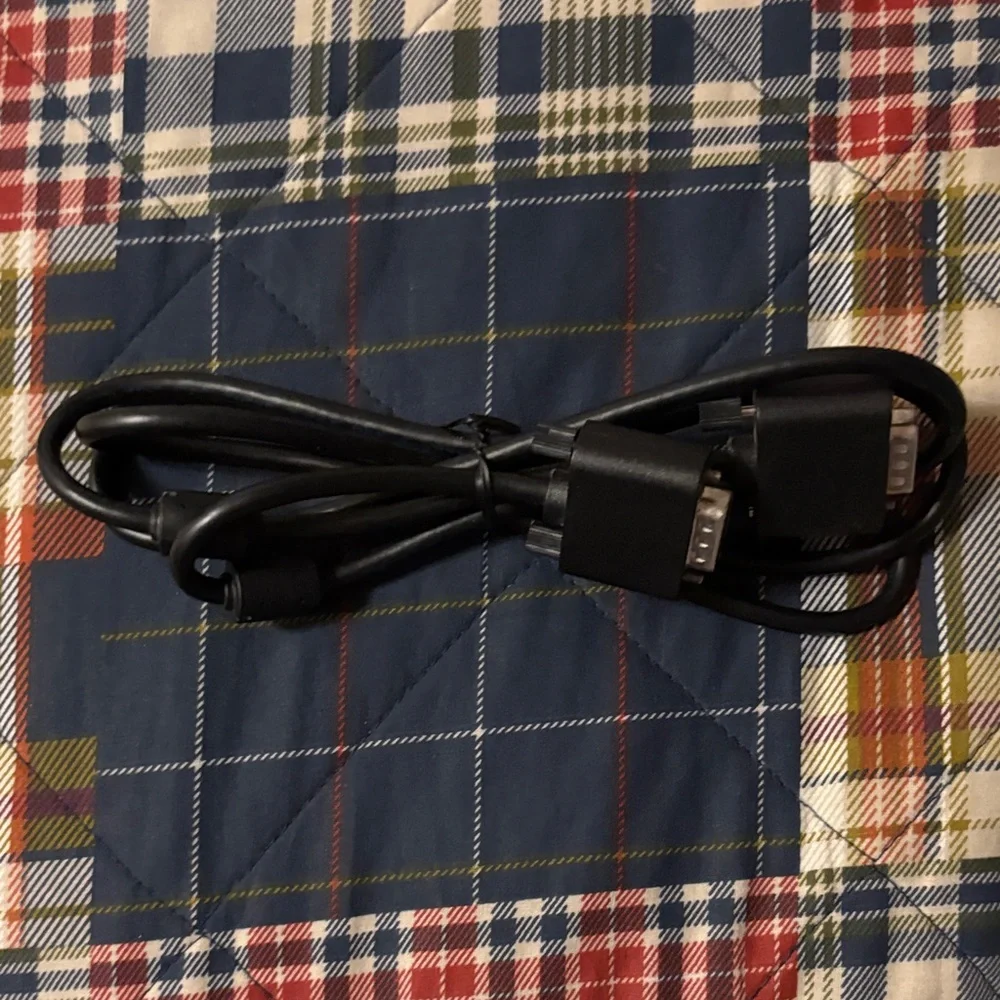 Black Electronic Cable with Proprietary Connector